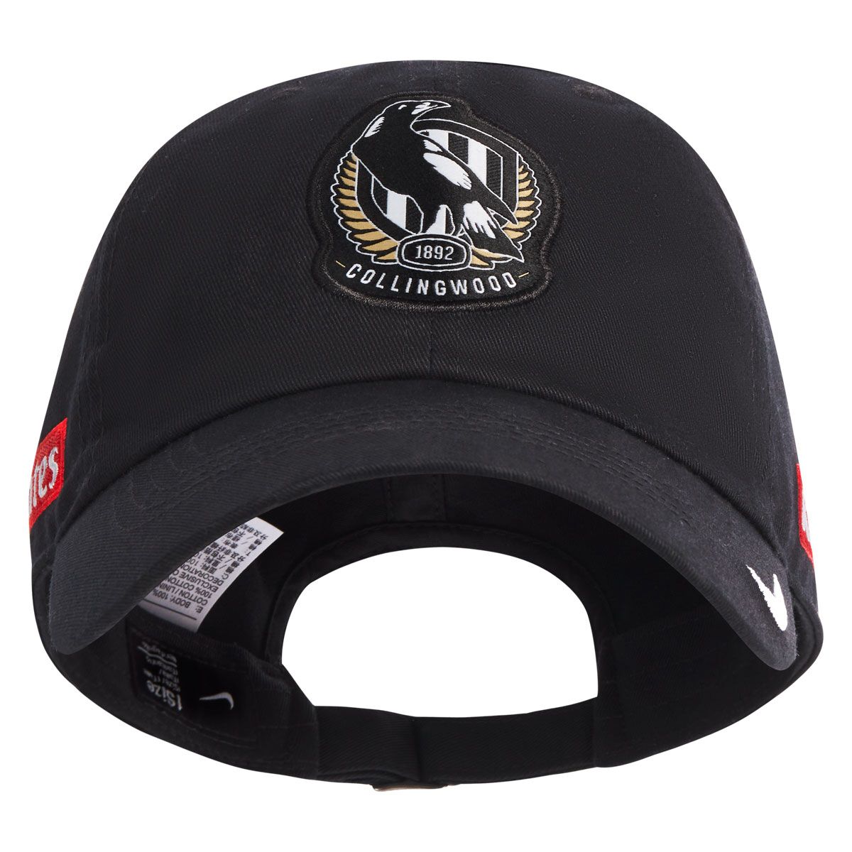 Collingwood Magpies 2025 Media Cap Black OSFA