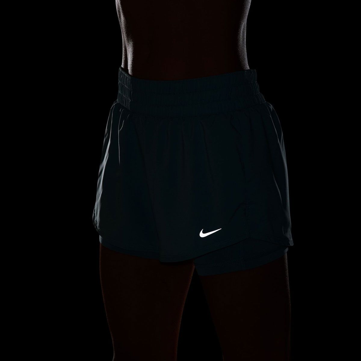 Nike Womens One Dri-FIT Mid Rise 3 Inch 2in1 Shorts