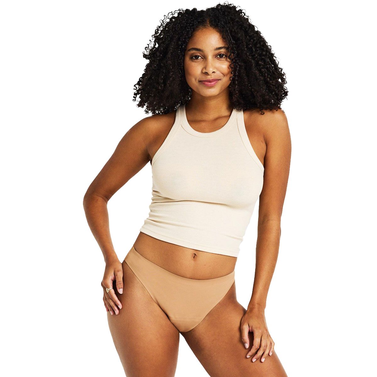 MODIBODI Womens Seamfree Hi-Leg Cheeky Moderate Period Protection Underwear