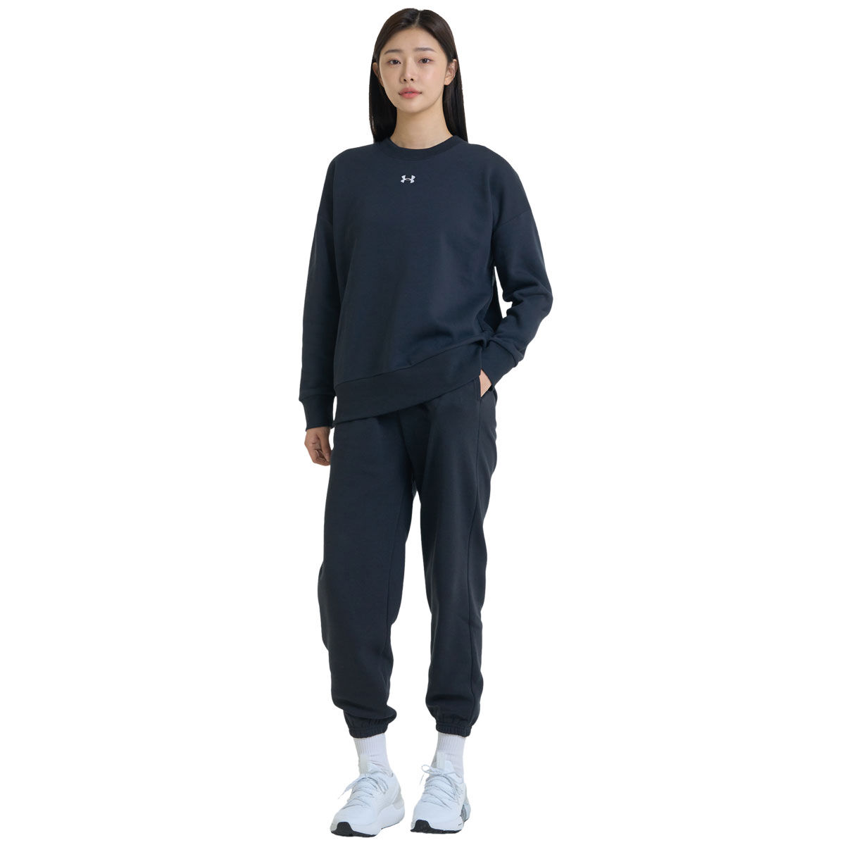 Under Armour Womens Rival Fleece Oversized Crew Sweatshirt