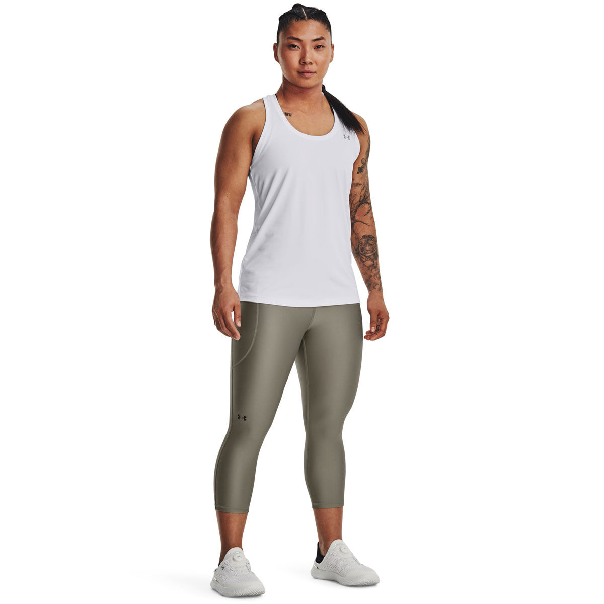 Under Armour Womens HeatGear Armour No Slip Capri Tights