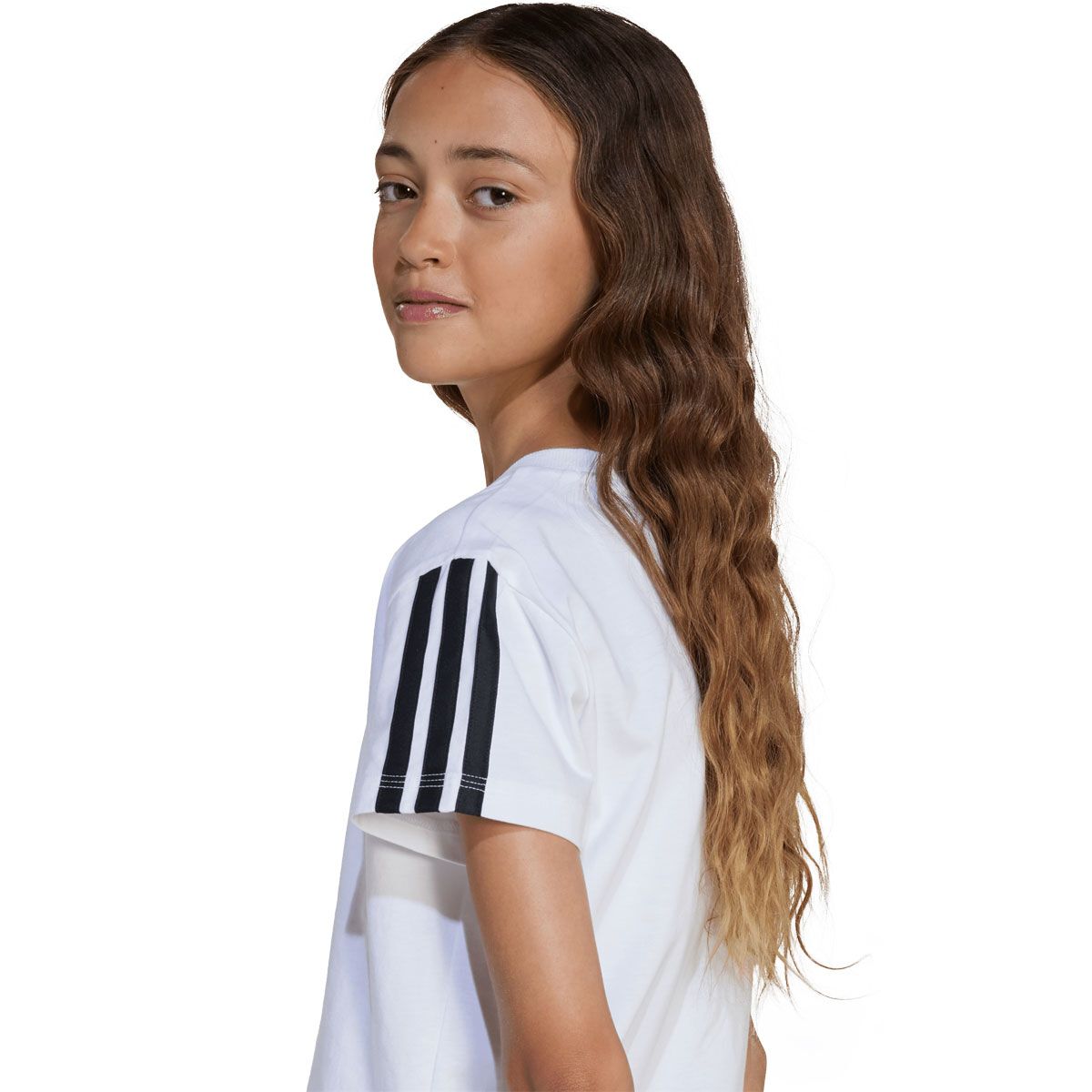adidas Junior 3-Stripes Tee
