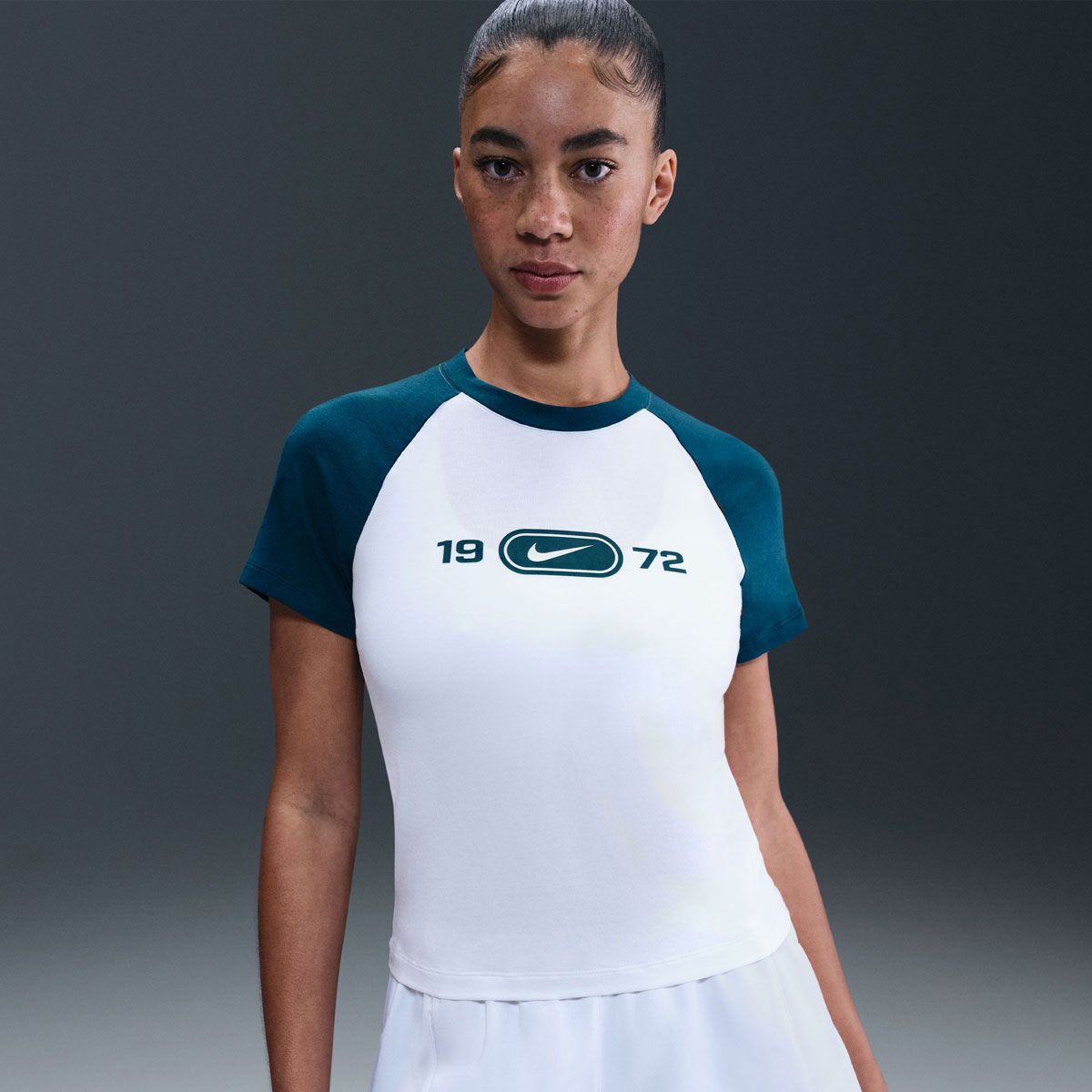 Nike Womens Sportswear Chill Knit Ringer Tee