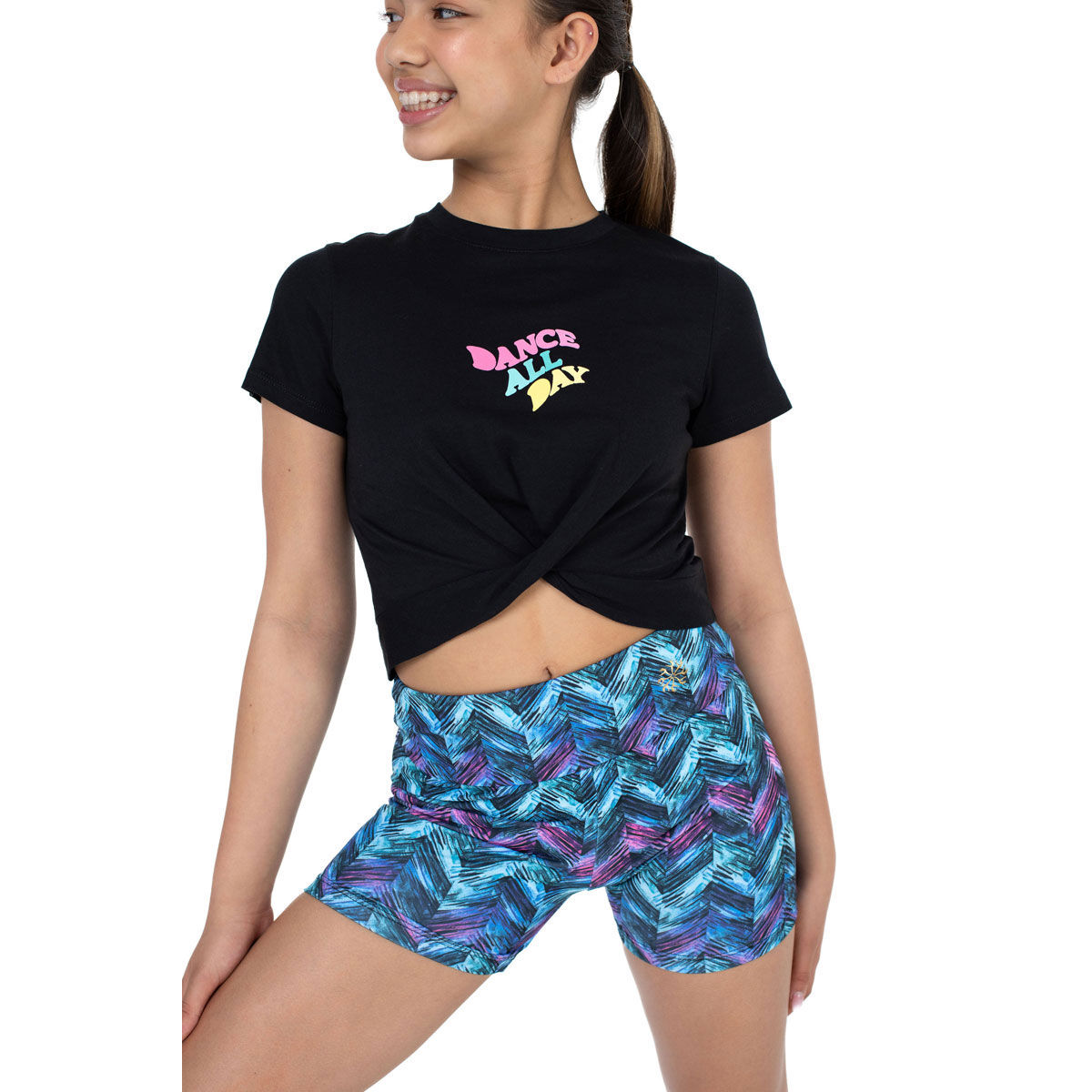 Flo Active Junior Stevie Cross Front Tee