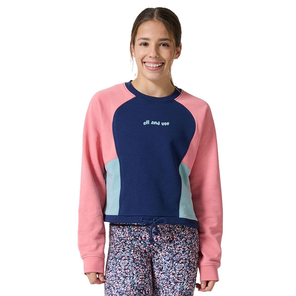 Ell/Voo Girls Carmen Crew Sweatshirt
