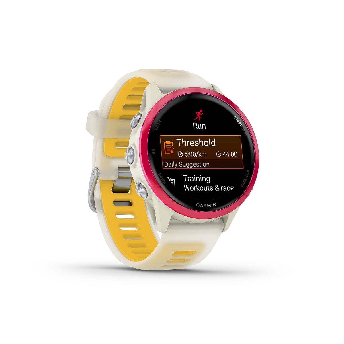 Garmin Forerunner 570 42mm GPS Watch - Bone Raspberry