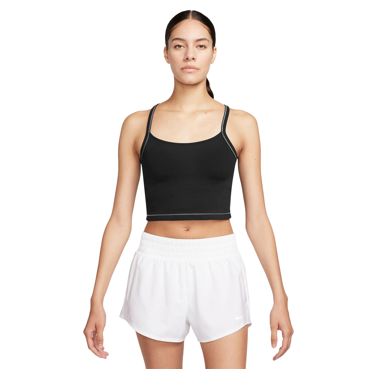 Nike Womens One Dri-FIT Fitted Cropped Tank