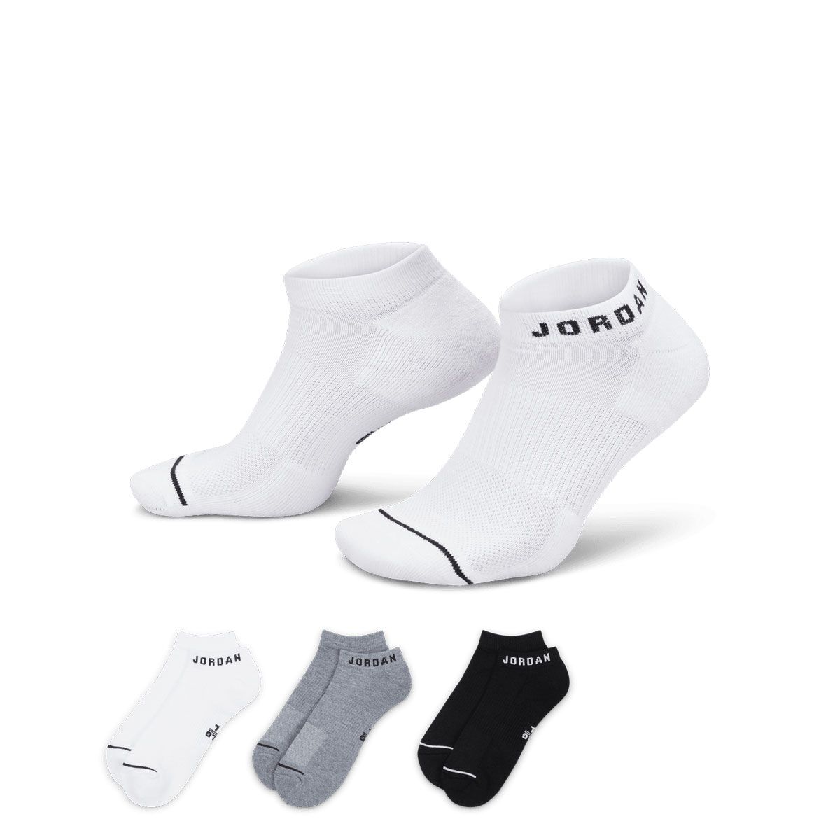 Nike Jordan Everyday No Show Socks 3 Packs