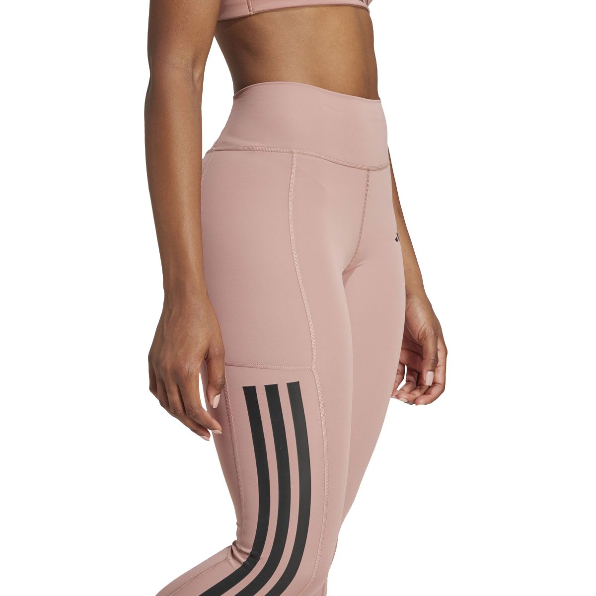 adidas Womens Optime Icons 3-Stripes Full Length Tights