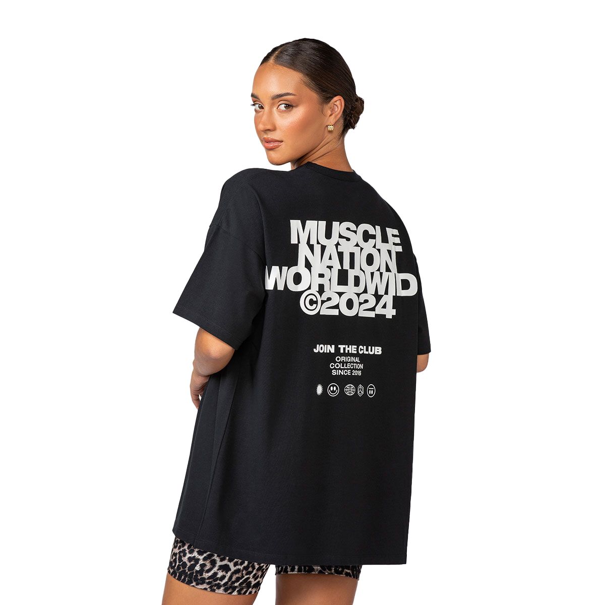 Muscle Nation Womens Global Oversized Tee