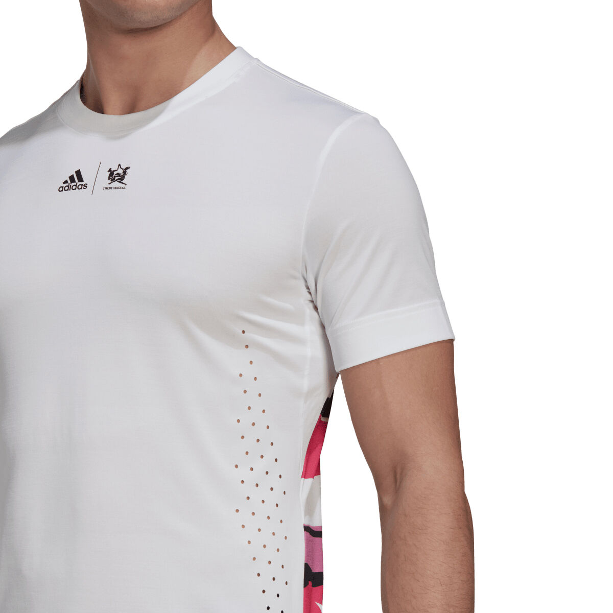 adidas Mens AEROREADY New York Printed Tennis Tee