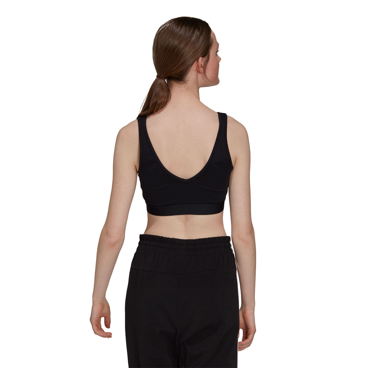 adidas Womens Essentials 3-Stripes Crop Top