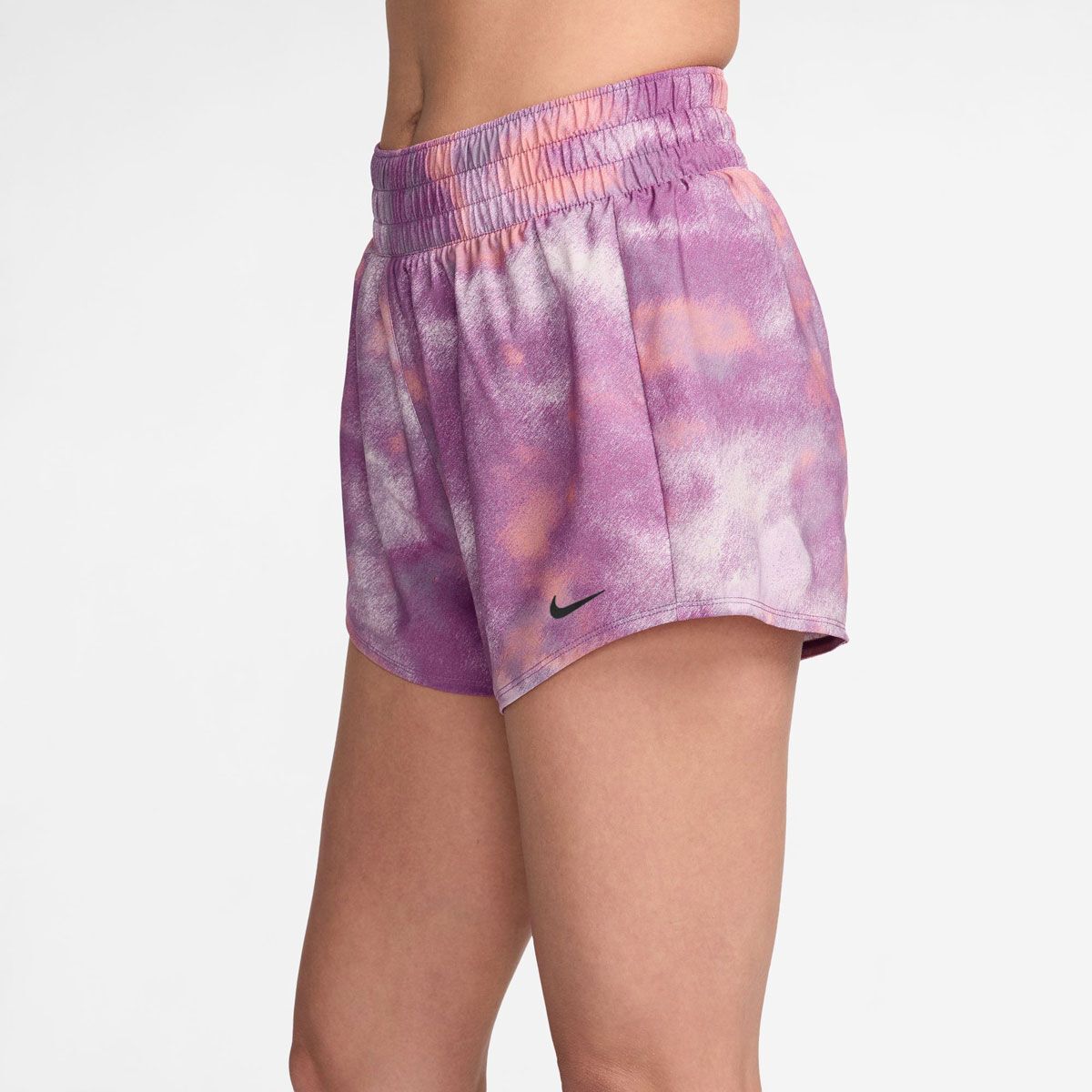 Nike Womens One Dri-FIT High Rise 3 Inch Brief-Lined Printed Shorts