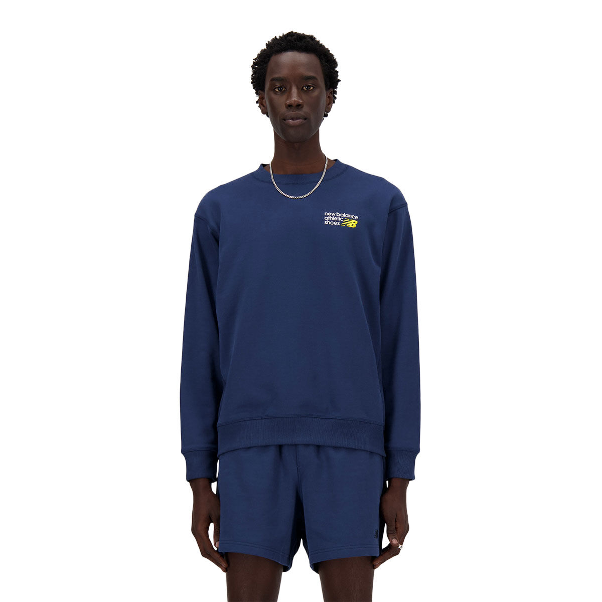 New Balance Mens Graphic Premium Logo Sweatshirt