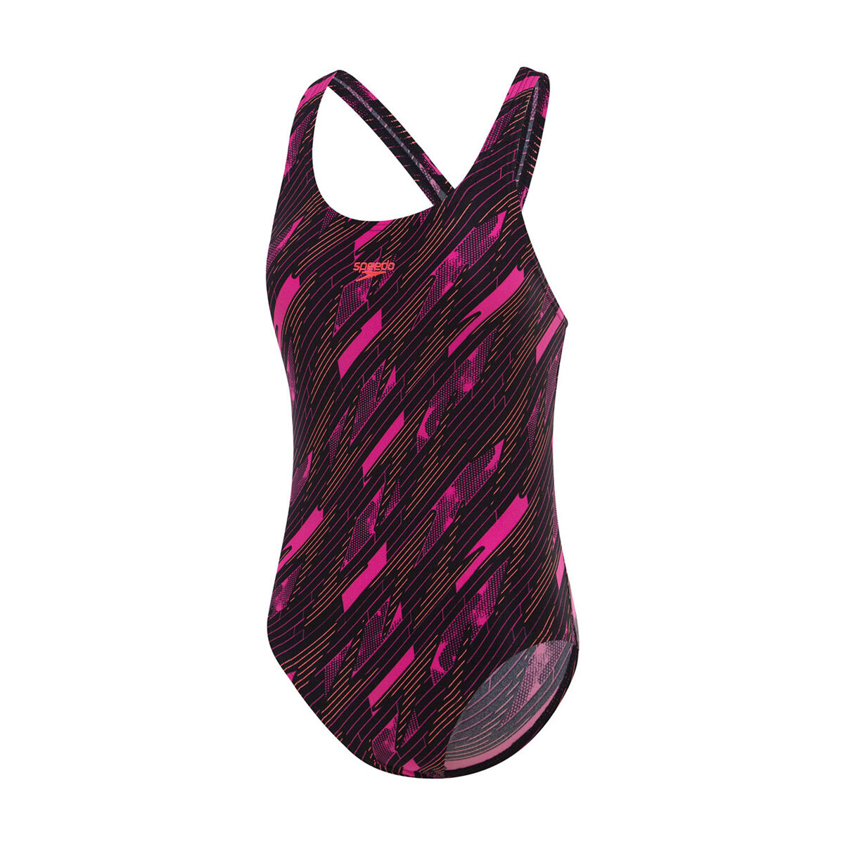 Speedo Girls Endurance+ Hyperboom Allover Medalist One Piece Swimsuit