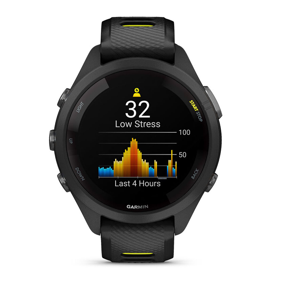 Garmin Forerunner 265S Watch - Black Amp Yellow