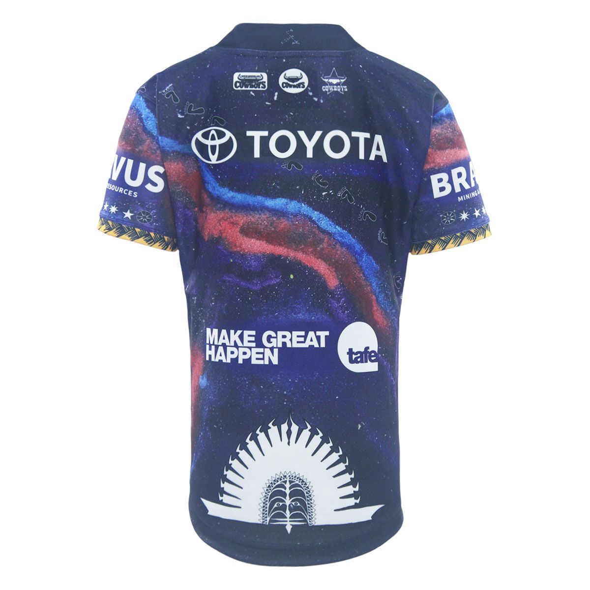 North Queensland Cowboys 2025 Kids Indigenous Jersey Blue 14