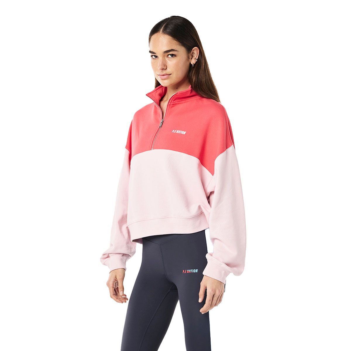 P.E Nation Womens Kayenta Zip Neck Sweatshirt
