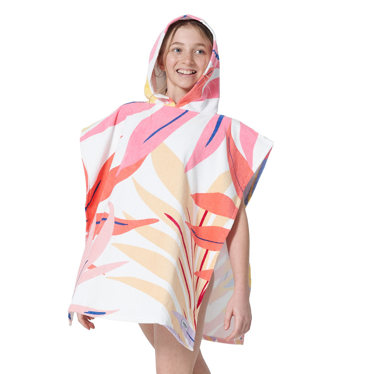 Tahwalhi Girls Psychedelic Palm Hooded Towel