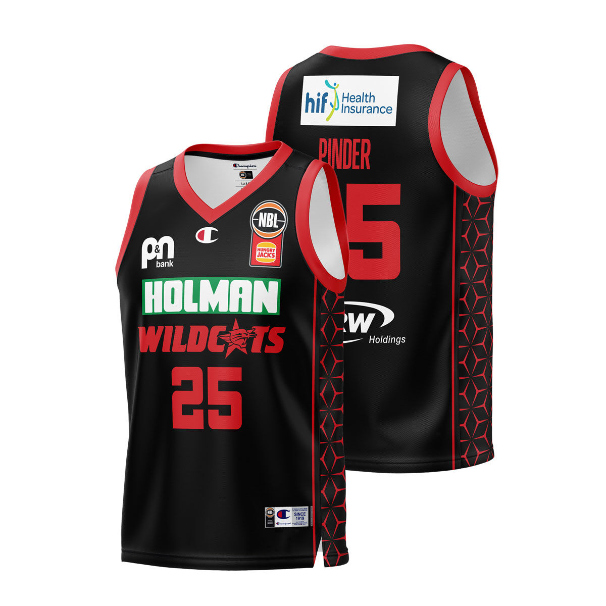 Perth Wildcats Mens Keanu Pinder Away 2024 Basketball Jersey