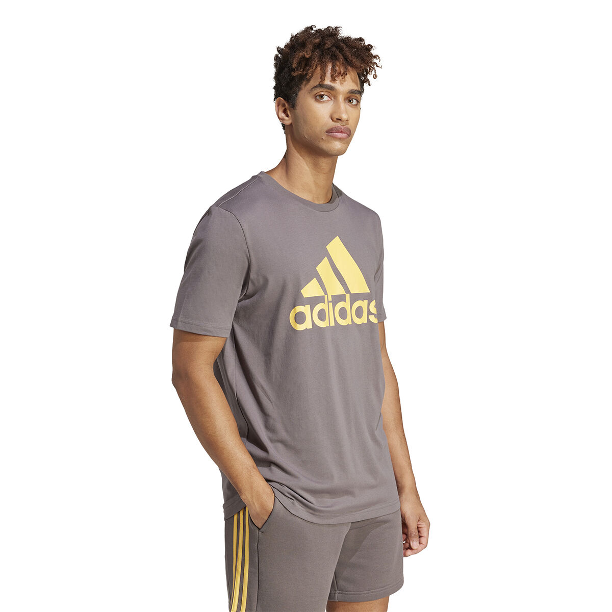 adidas Mens Essentials Single Jersey Big Logo Tee