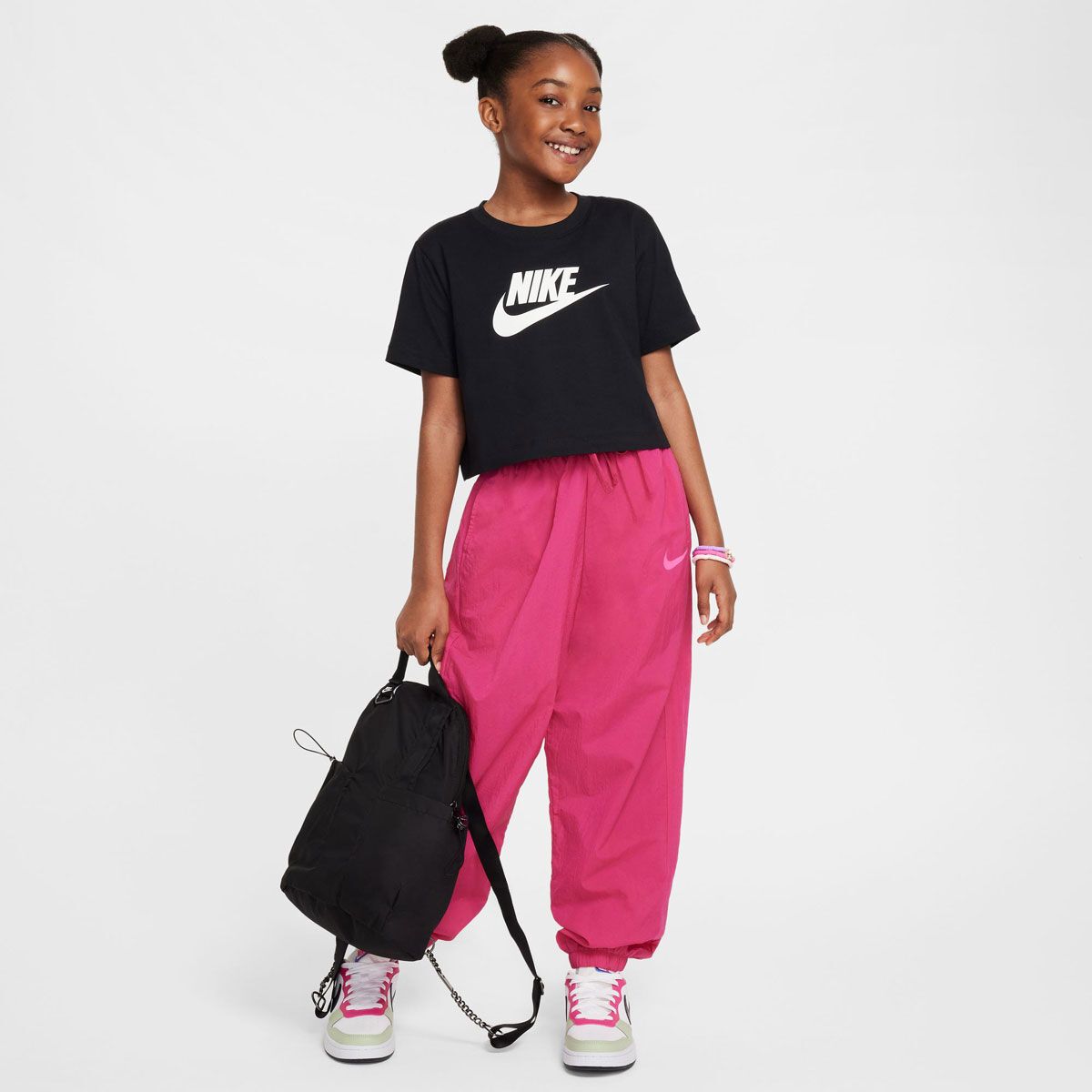 Nike Girls HBR Futura Crop Tee