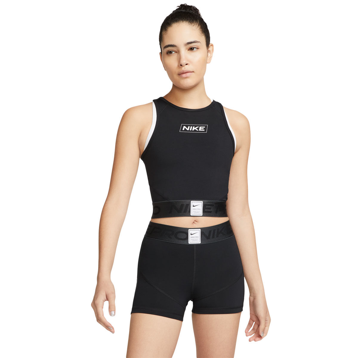 Nike Pro Womens Dri-FIT Graphic Crop Training Tank
