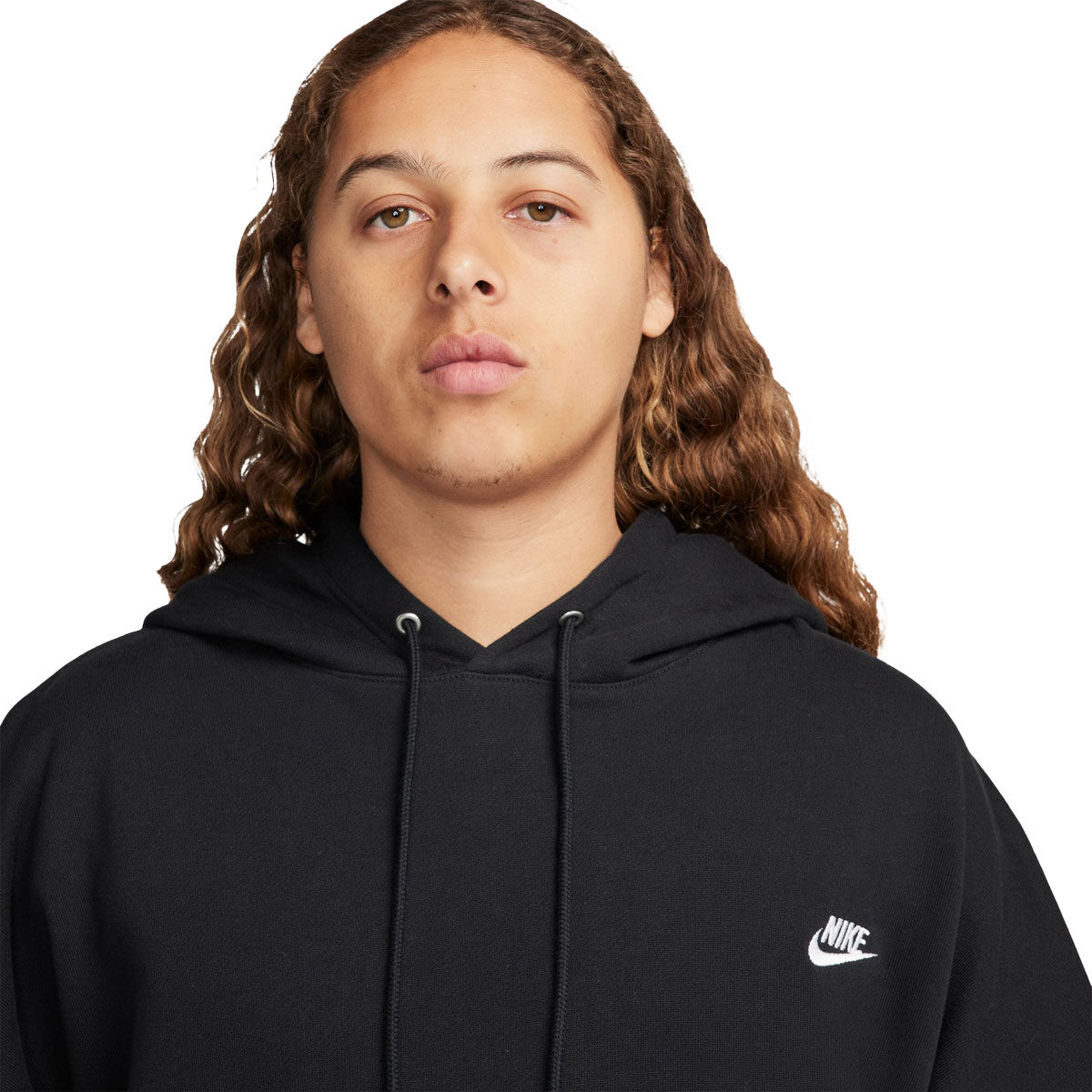 Nike Mens Club Fleece Oversize French Terry Pullover Hoodie