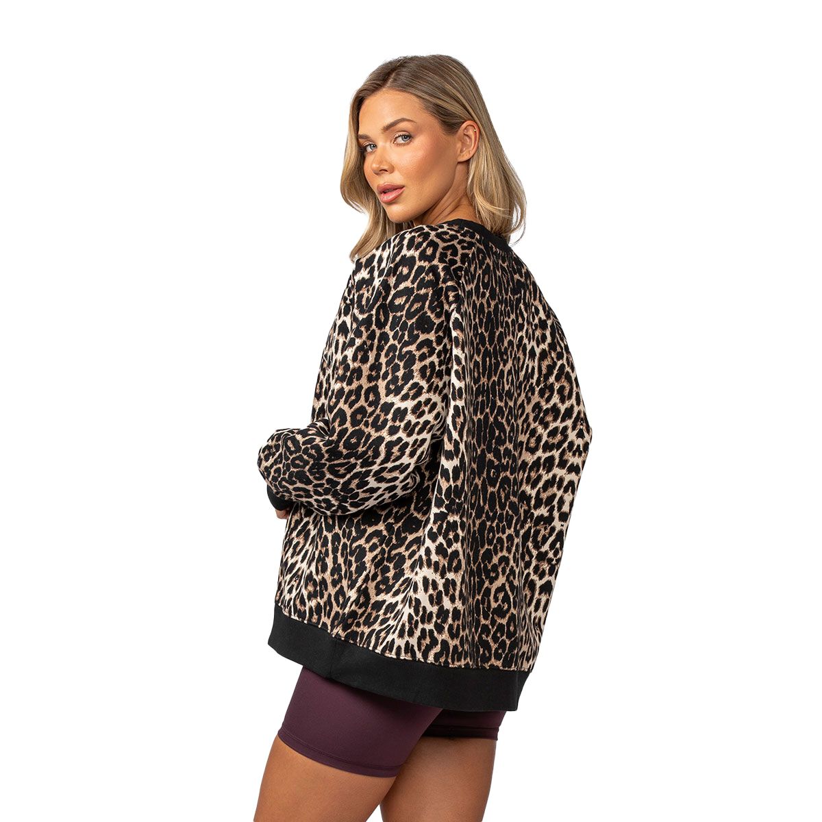 Muscle Nation Womens Reputation Oversized Crew Sweatshirt