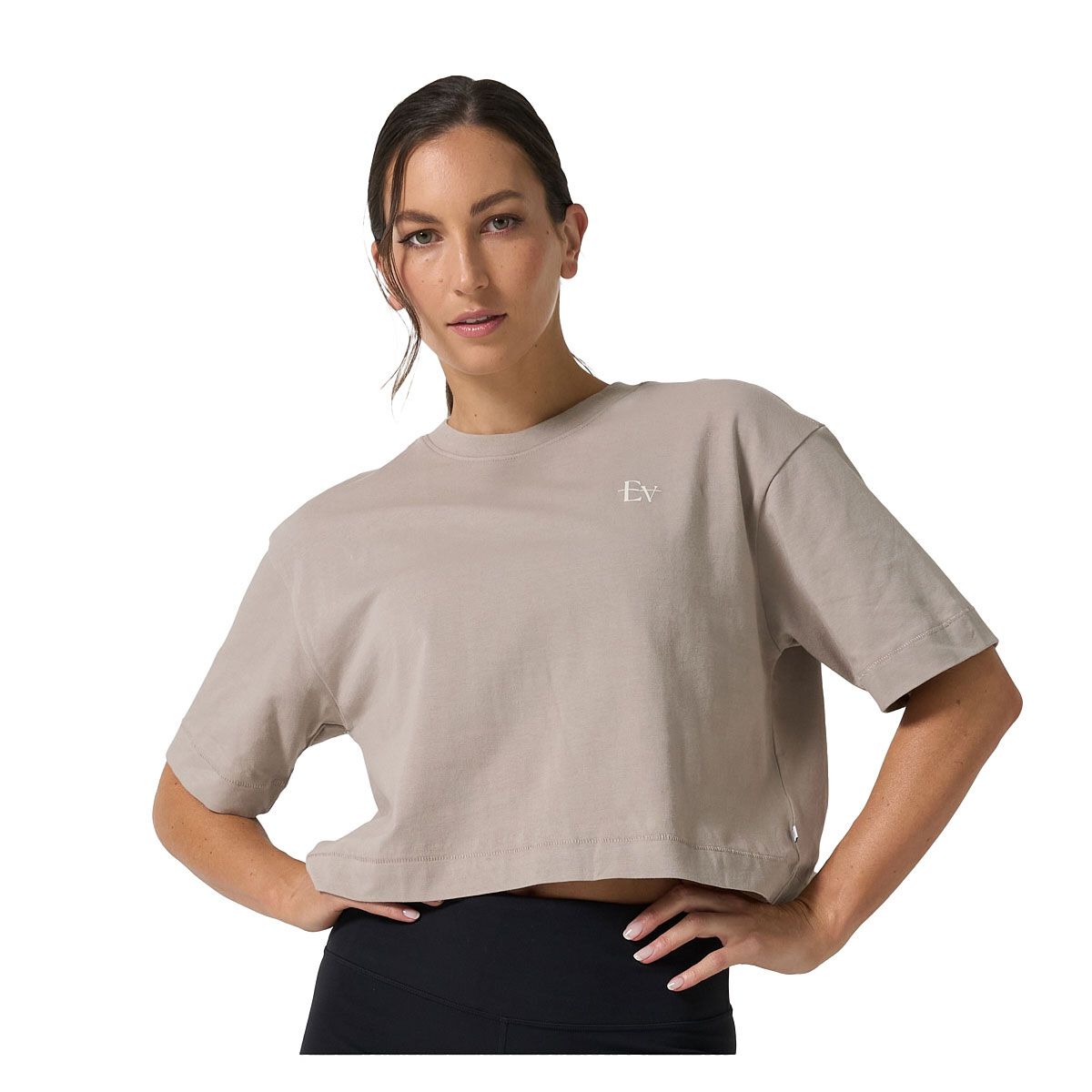 Ell/Voo Womens Lani Cropped Tee