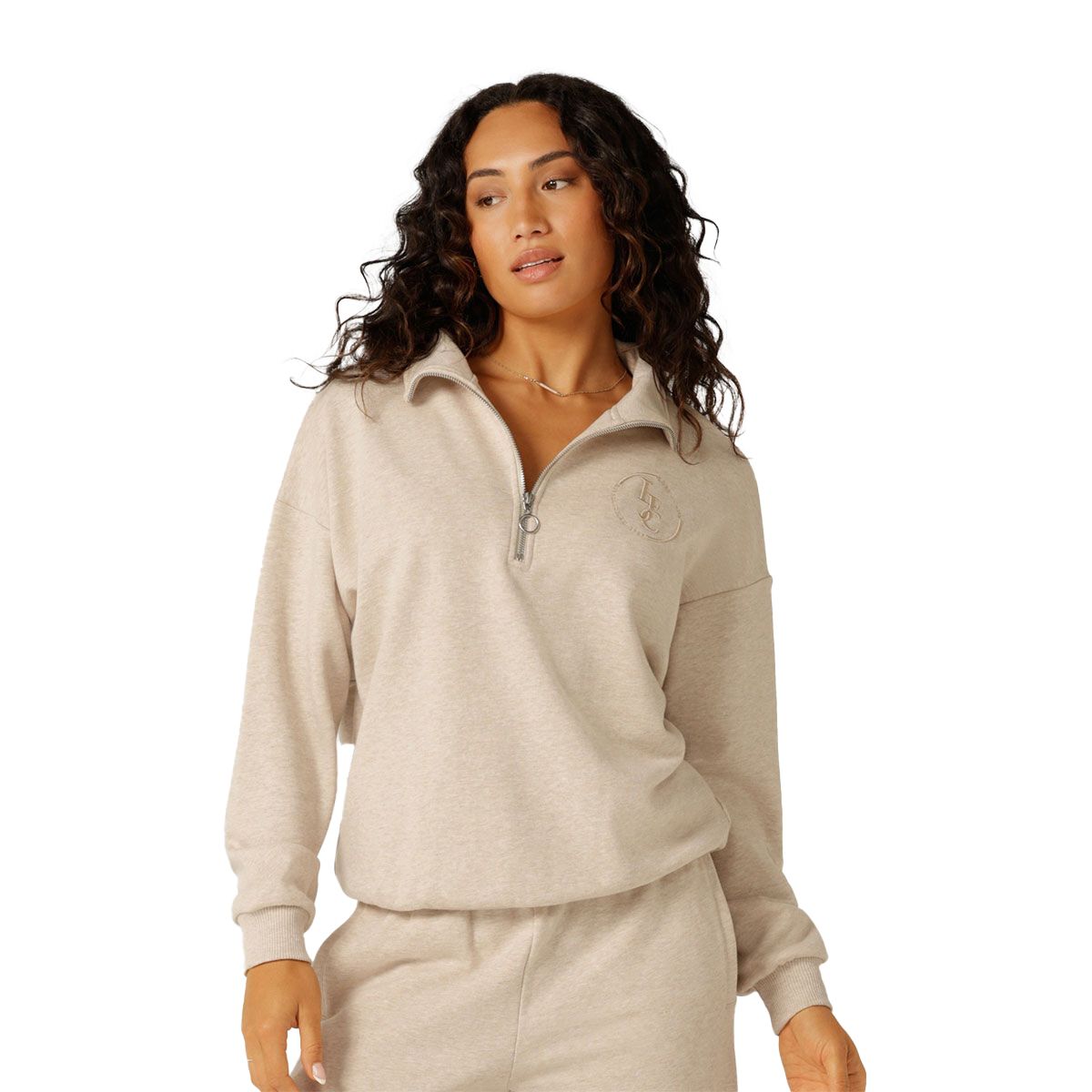 Lorna Jane Womens Iconic Quarter Zip Sweatshirt