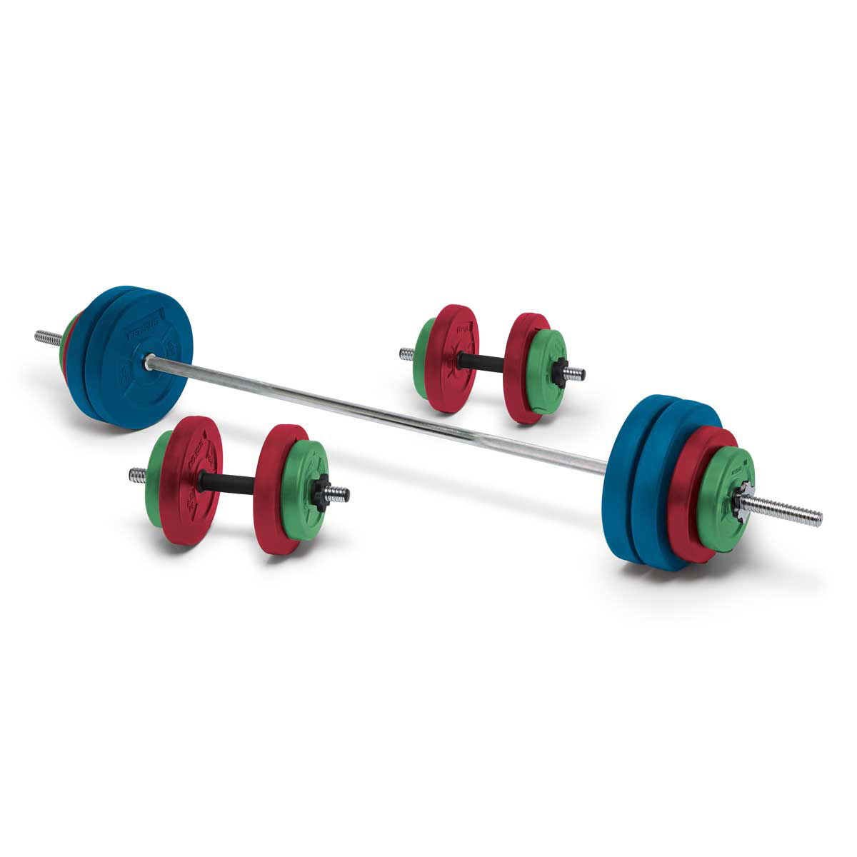 Celsius 50kg Coloured Vinyl Weight Set