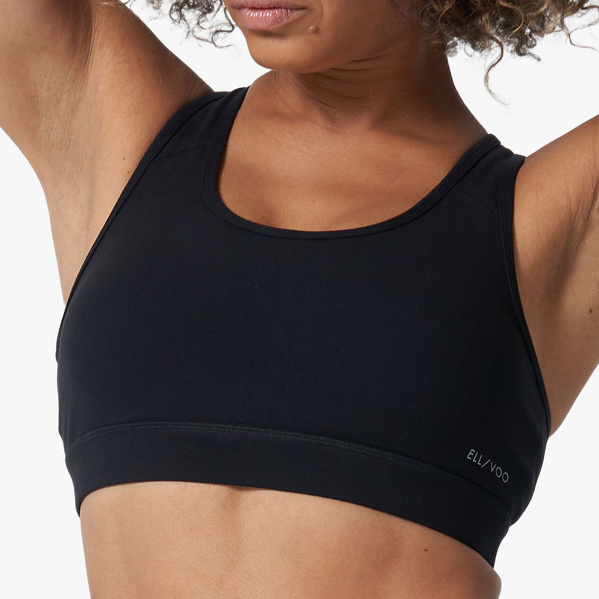 Ell/Voo Womens Essentials Crop Sports Bra