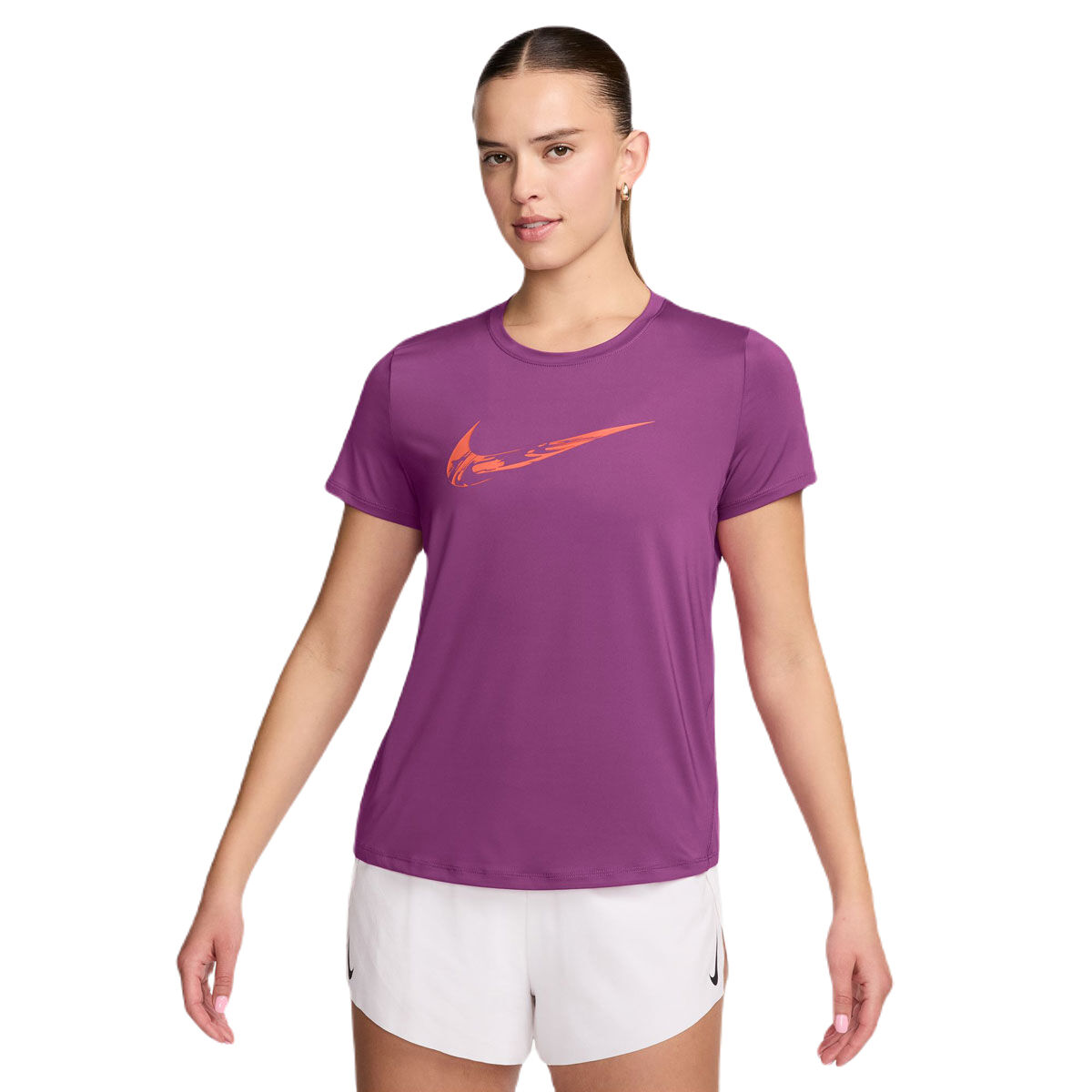 Nike Womens One Dri-FIT Swoosh Graphic Running Top