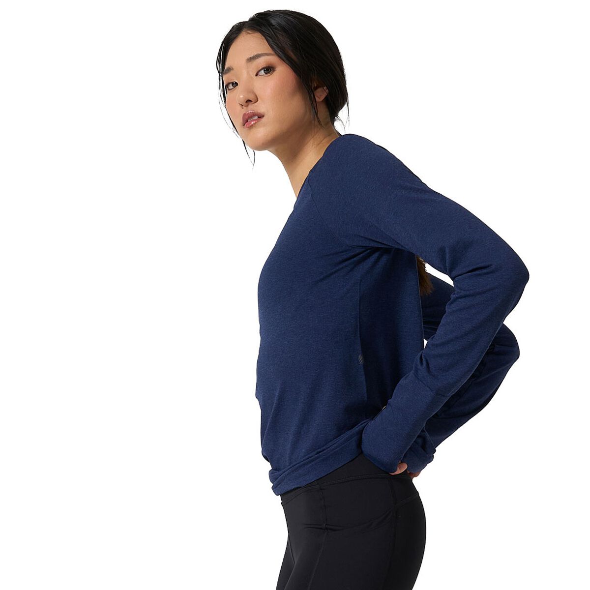 Ell/Voo Womens Reili Seam Free Long Sleeve Tee