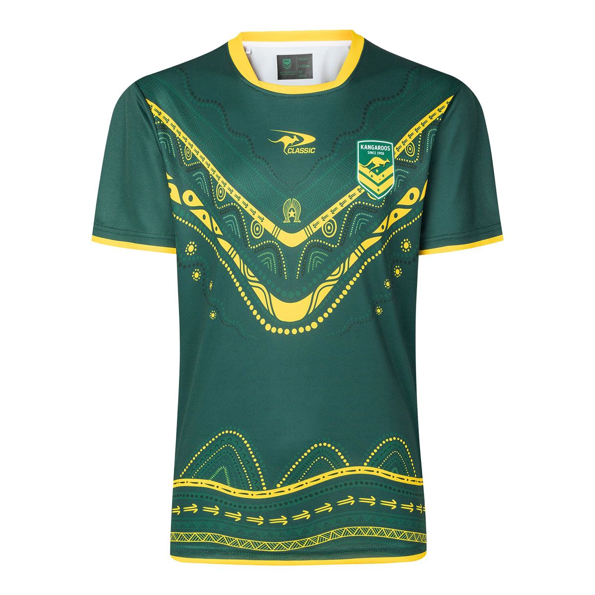 Kangaroos Mens 2025 Indigenous Training Jersey