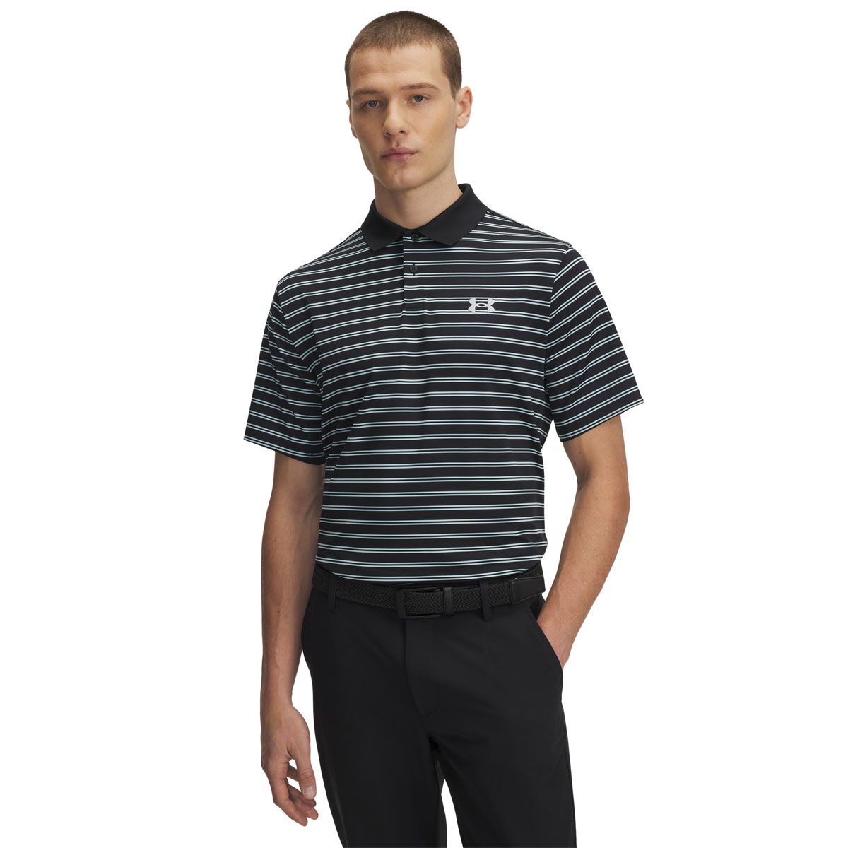 Under Armour Mens Perfomance 3.0 Stripe Golf Polo
