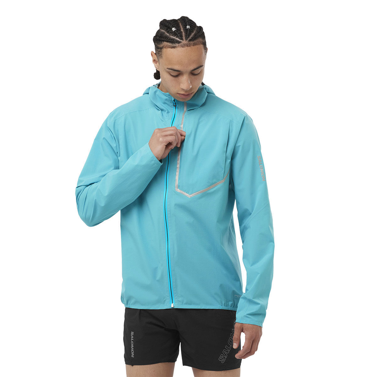Salomon Mens Bonatti Trail Waterproof Jacket Blue S