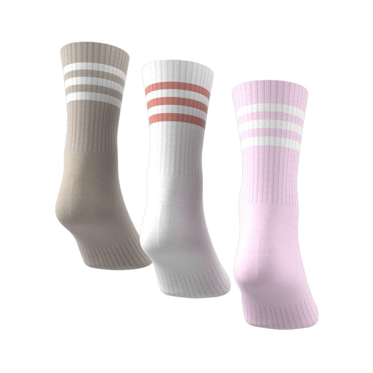adidas 3-Stripes Cushioned Mid-Cut Socks