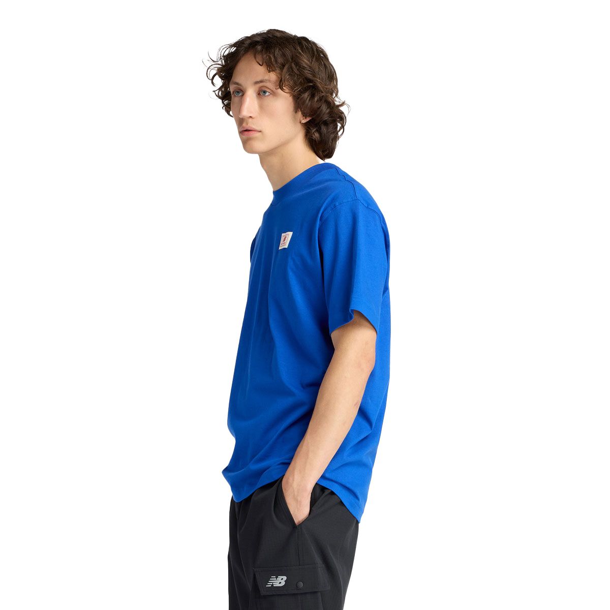 New Balance Mens Woven Label Tee