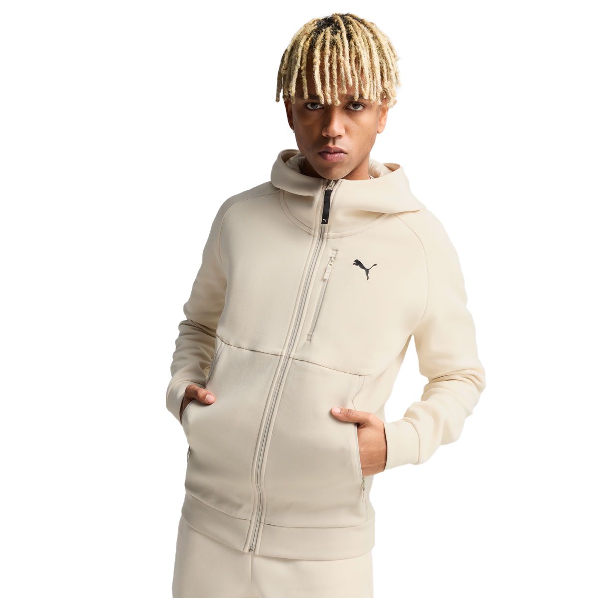 PUMA Mens PUMAtech Full Zip Hooded Jacket