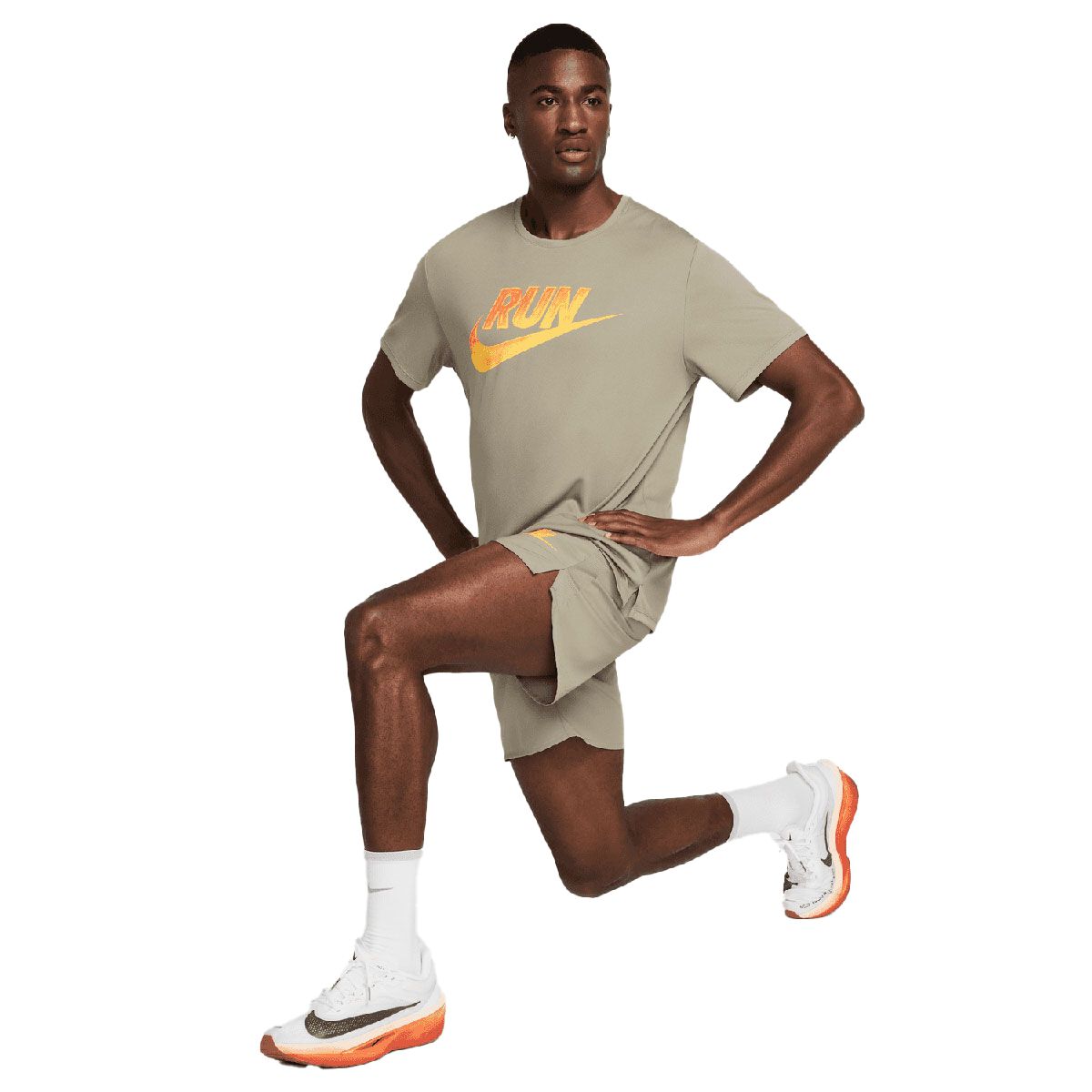 Nike Mens Miler Dri-FIT Run Energy Running Tee