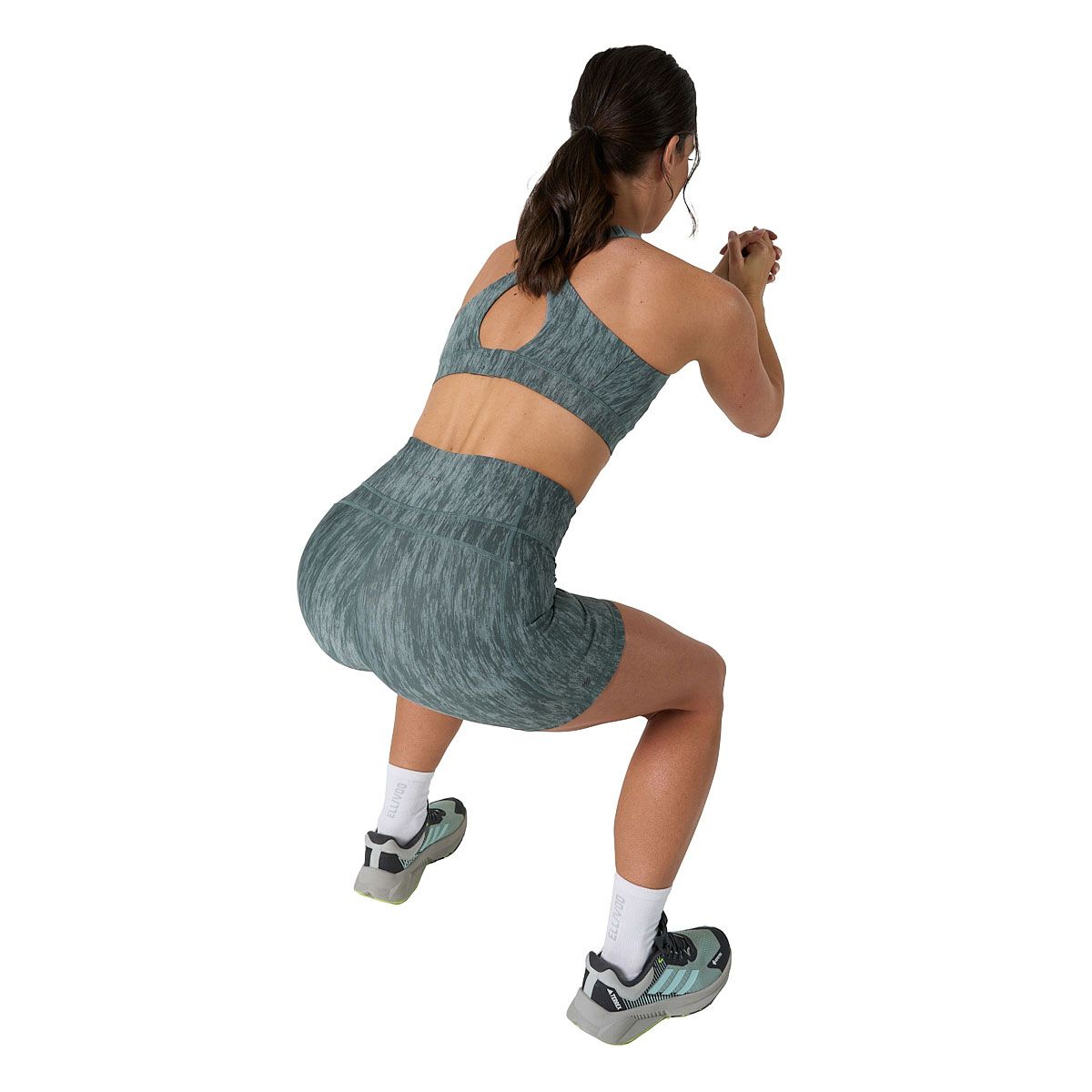 Ell/Voo Womens Kara High Rise 5 Inch Pocket Tights