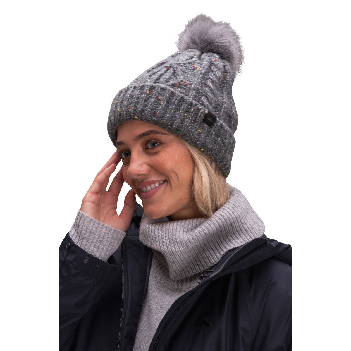 macpac Unisex Flecked Pom Pom Beanie