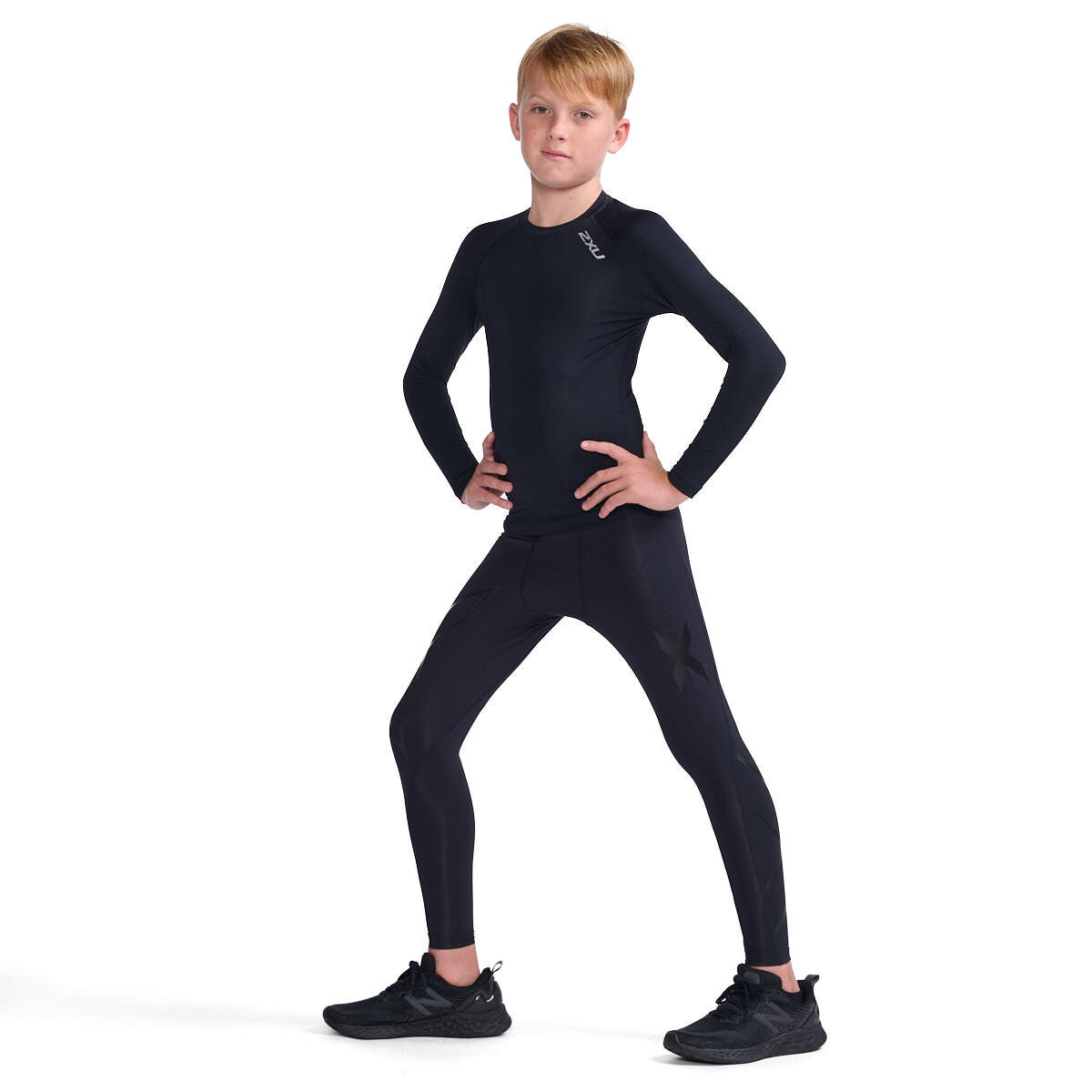 2XU Boys Full Length Compression Tights