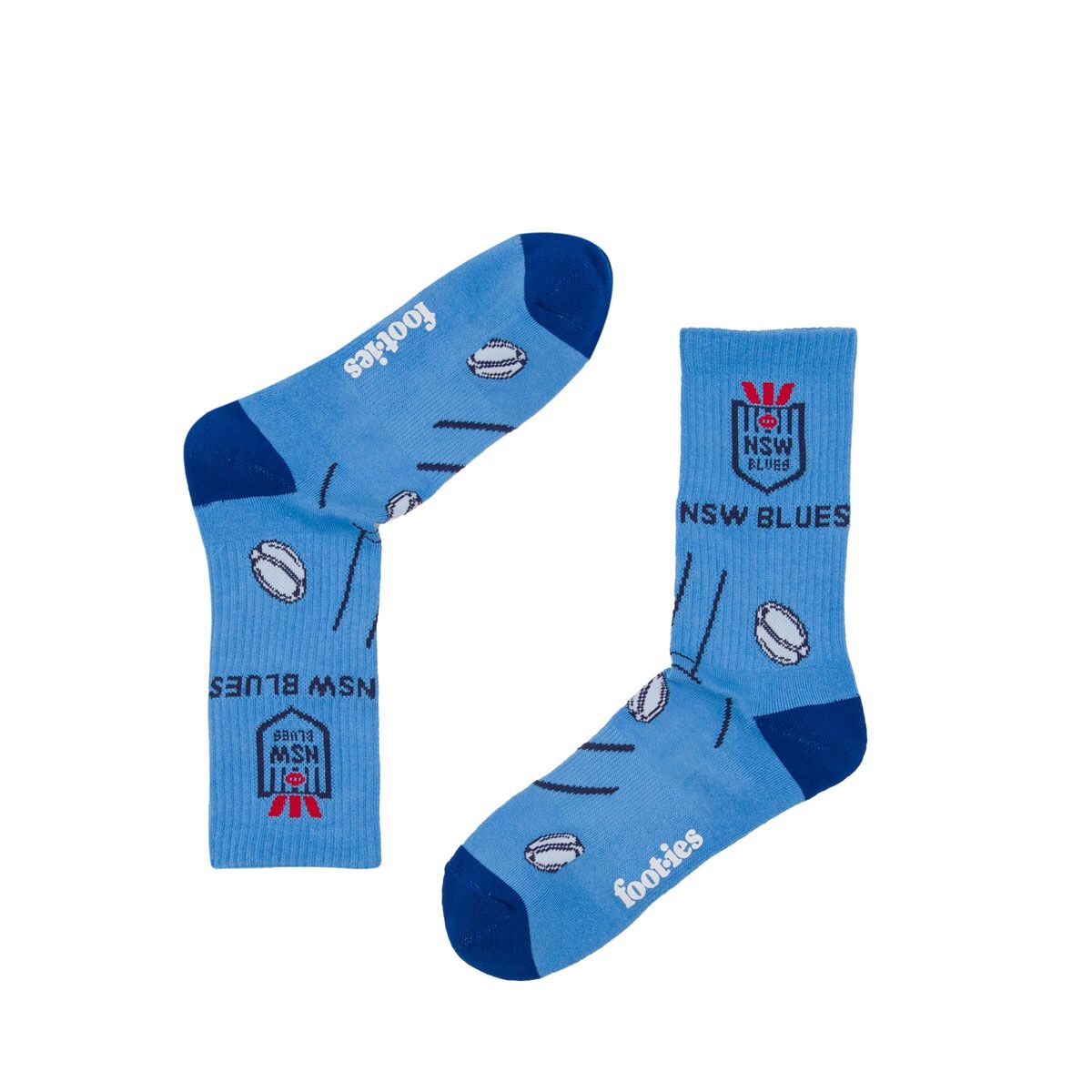 NSW Blues State of Origin Sneaker Socks 2 Pack