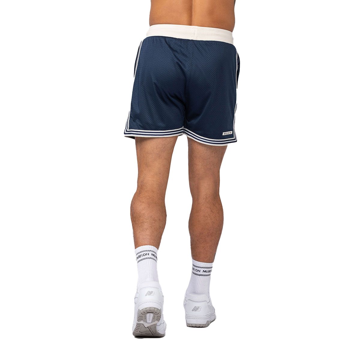 Muscle Nation Mens Retro Mesh 3.5 Inch Training Shorts