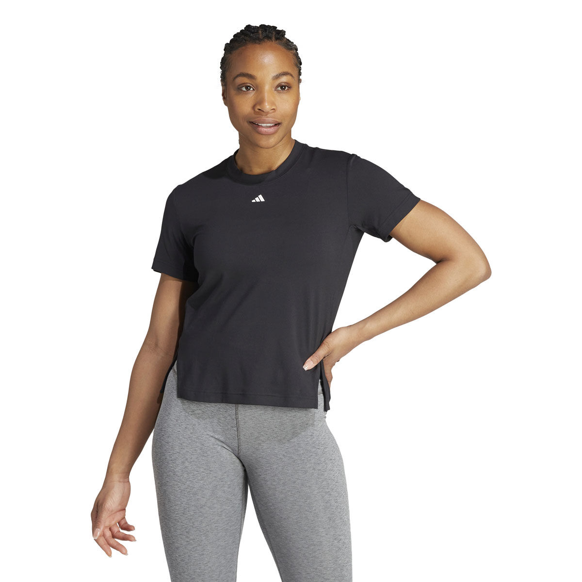 adidas Womens Designed 2 Train Slim Tee