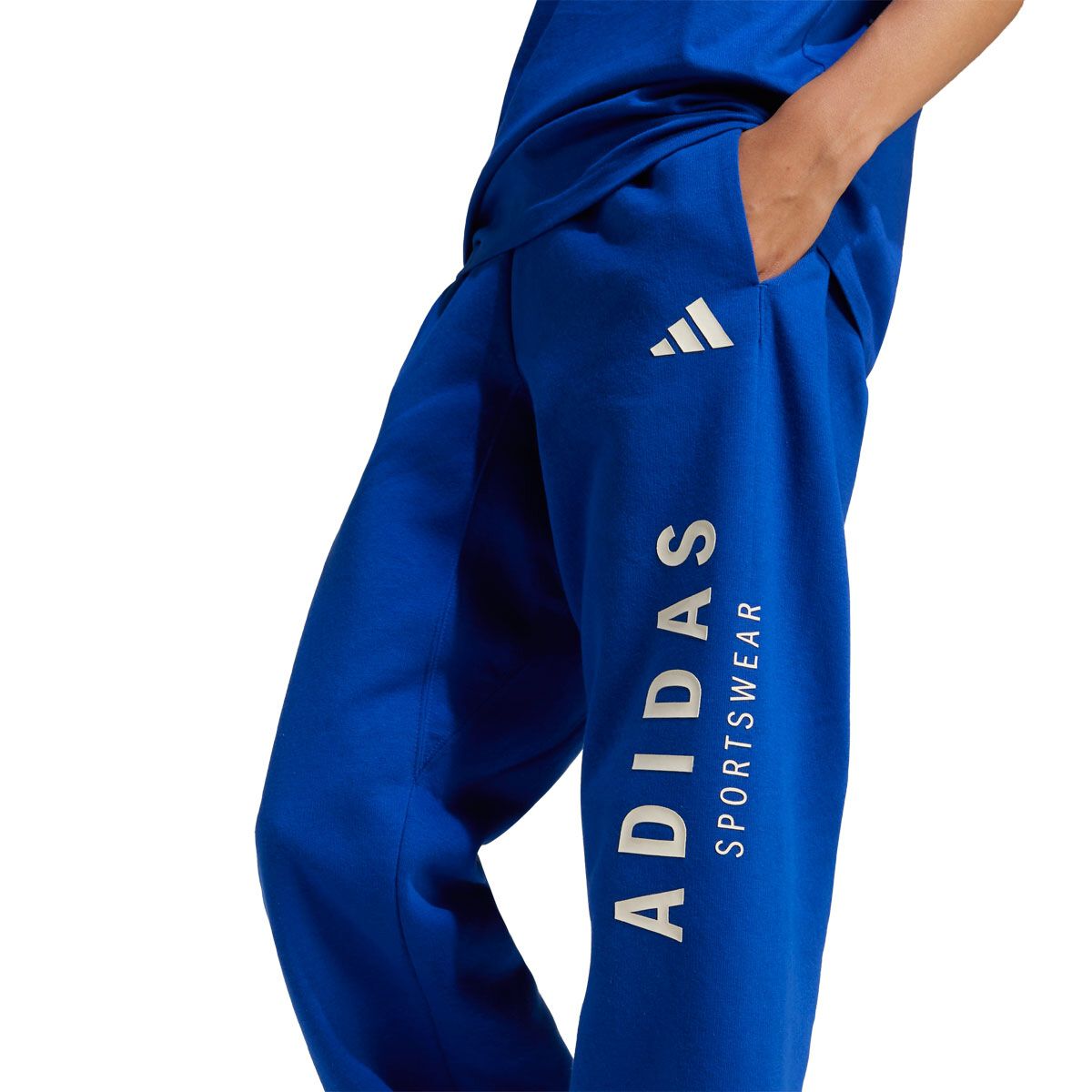 adidas Junior All Season Fleece Graphic Track Pants