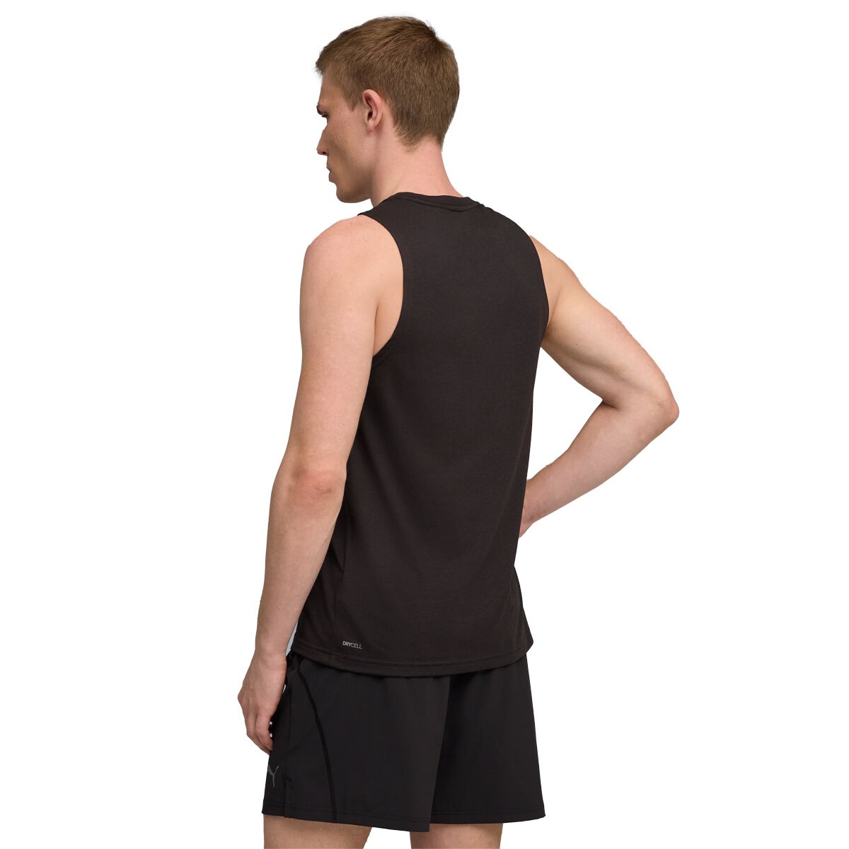 PUMA Mens Train All Day Tech Triblend Sleeveless Tank